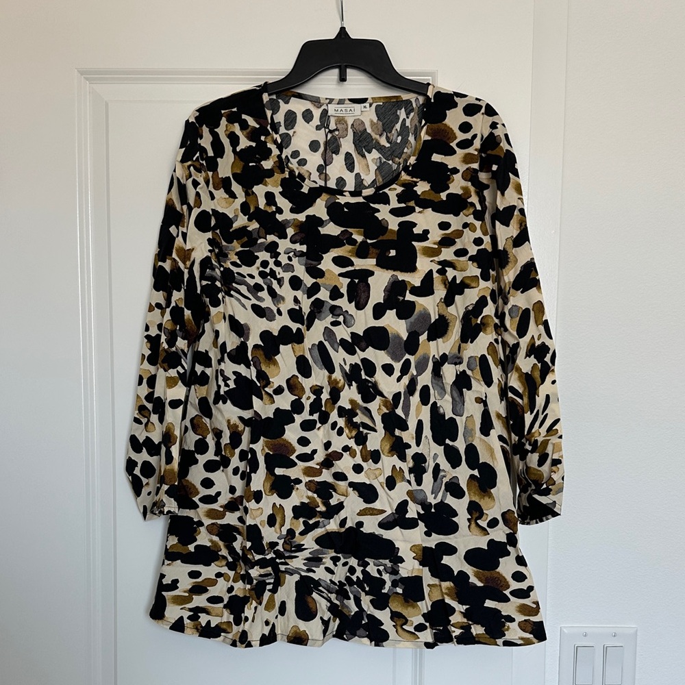 Stylish Animal Print Blouse